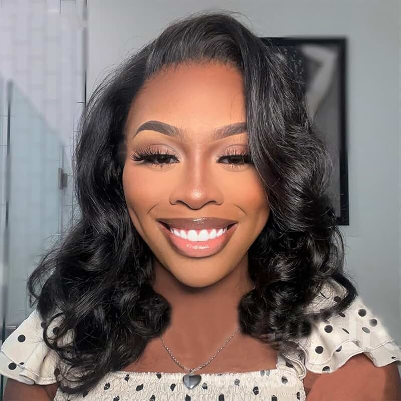 Wiggins Hair Body Wave Glueless Human Hair 7x4 Bob Wig Ready To Go Pre Cut Lace Closure Wig Pre Bleached 7x5 Bob Wig Pre Plucked