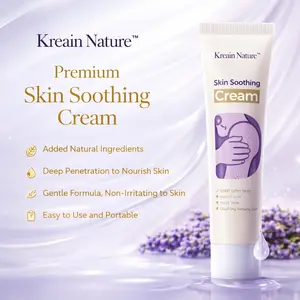 Kreain Nature Skin Soothing Gel, Containing Indian Safflower Root Extract and Tea Tree (Mentha) Leaf Extract.