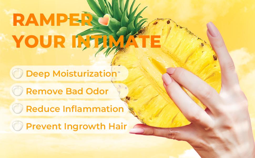 Organic Yoni Oil for Women | PH Balance & Odor Elimination | Natural Peach, Strawberry & Pineapple Essential Oils | 1 fl oz Each Body Care