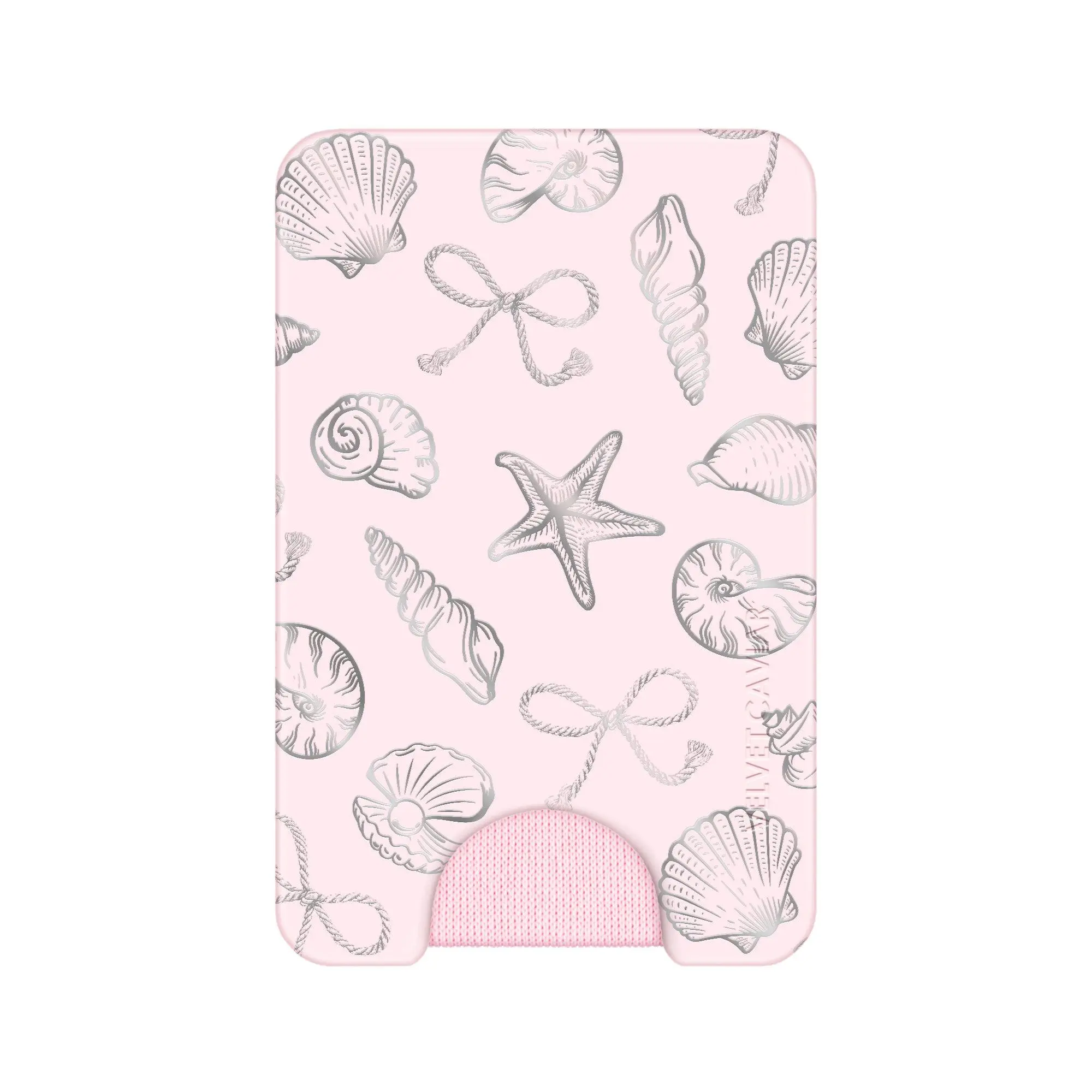 Pink Coastal Seashells MagSafe Wallet