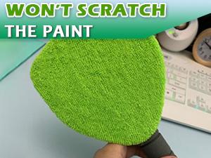 Windshield Cleaner Tool – Car Interior Window Cleaning Kit with Extendable Handle & 4 Microfiber Pads, Auto Wiper Inside Windshield Brush for Car & Home Windows