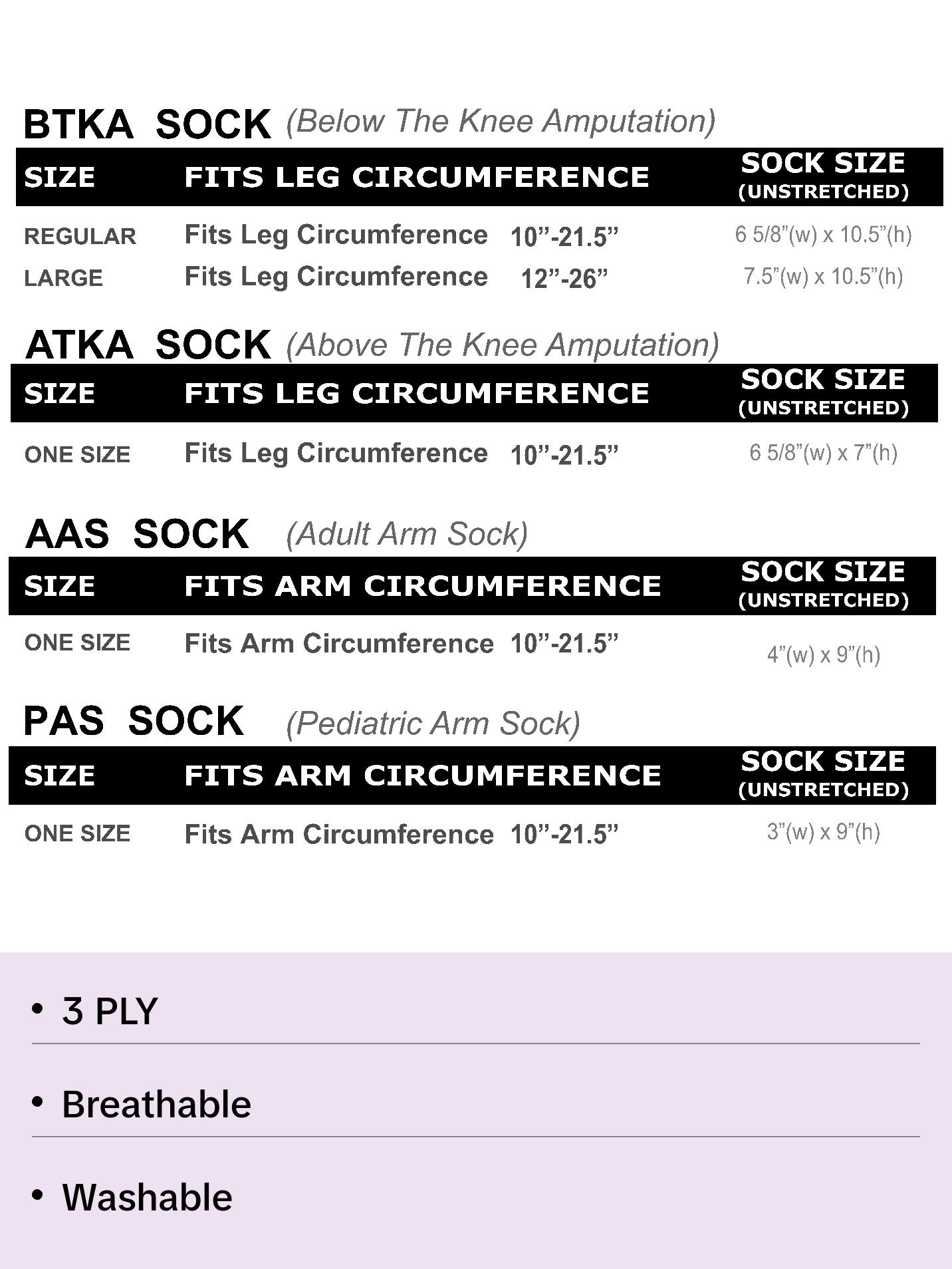 Amputee Sock "Black Scorpion Purple Bgnd Mockup V1", Prosthetic Limb Sock, 3ply Stump Sock