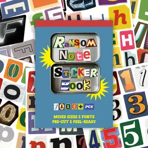 Ransom Note Sticker Book 28 Sheets 700+ PCS Mixed Sizes Fonts Vintage Style Classic Cutout Aesthetic Precut for Journaling Crafting