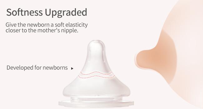 Pigeon PP Nursing Bottle Wide Neck, Anti-Colic, Streamlined Body, Natural Feel, Easy to Clean, 8.1Oz(Pack of 4), Includes 4pcs M Nipples (3m+) baby registry essential