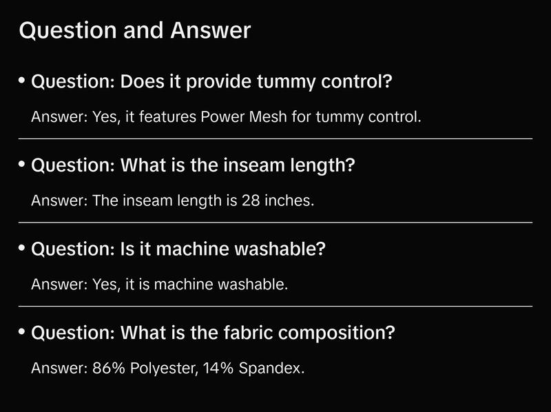 High-Rise Tummy Control Leggings (Plus Size) Mesh Spandex