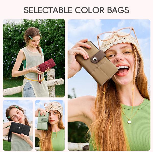 WESTBRONCO Puffy Long Wristlet Wallets Fashion Card Holder for Daily Use, Stylish Women Phone Wallet RFID Blocking for Teen Girls, Spring Trendy Coin Purse with ID Window&Zipper Pocket&Card Slots Casual Style Gift for Mom TikTokShopStockUp WESTBRONCO Puffy Long Wristlet Wallets Fashion Card Holder for Daily Use, Stylish Women Phone Wallet RFID Blocking for Teen Girls, Spring Trendy Coin Purse with ID Window&Zipper Pocket&Card Slots Casual Style Gift for Mom TikTokShopStockUp