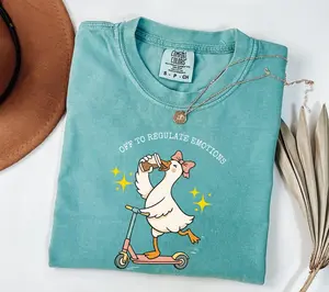 Comfort Colors Off To Regulate Emotions Shirt, Silly Goose Shirt, Mental Health Shirt, Teacher Shirt, Therapist Shirt, Counselor Gift