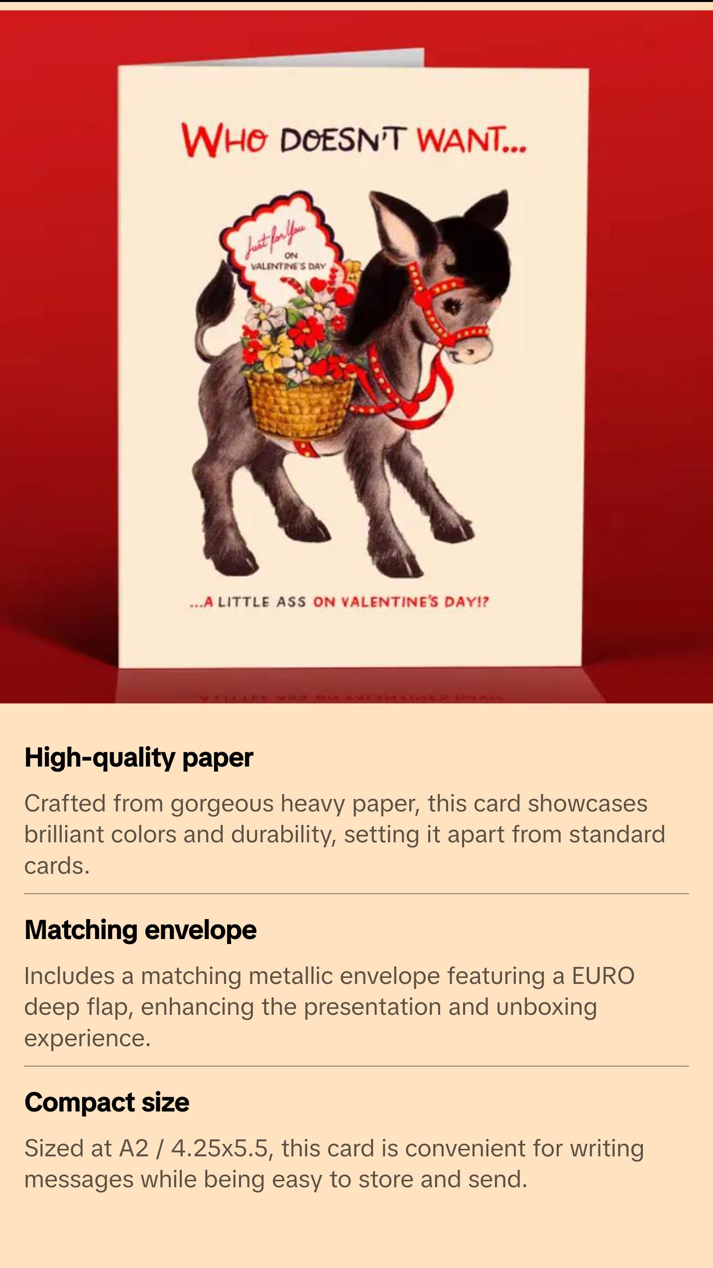 A Little Ass Valentine's Card