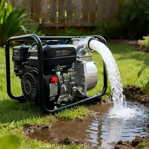 7HP Gasoline Powered Water Pump | 3" Inlet/Outlet | 208CC 4-Stroke OHV Engine | for Irrigation, Flood Control & Construction