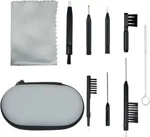 10PCS Hearing Aid Cleaning Kit with Case – Earbuds & AirPods Cleaning Brush Tools, Hearing Amplifier Cleaner, Headphones & Earbud Maintenance Set