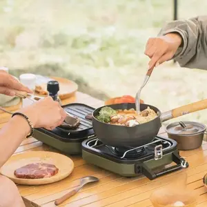 Dual Burner Portable Picnic Grill Stove