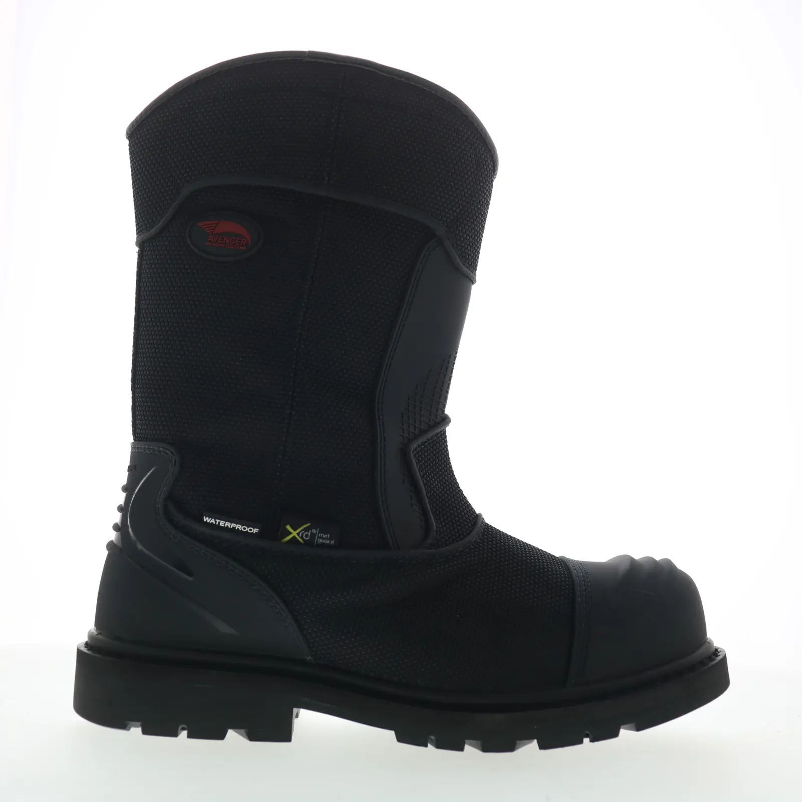 Avenger Hammer Wellington Carbon Toe WP Mens Black Wide Work & Safety Boots