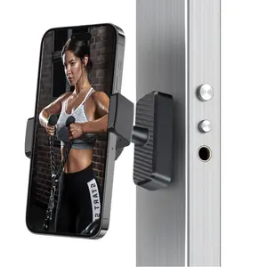 Portable Magnetic Phone Holder, 360 Degree Adjustable Magnetic Phone Holder, Fitness Equipment Accessories for Home Gym, Phone Holder for Sports, Home Gym Equipment Christmas Gifts,  Workout Equipment, Halloween Christmas Gift