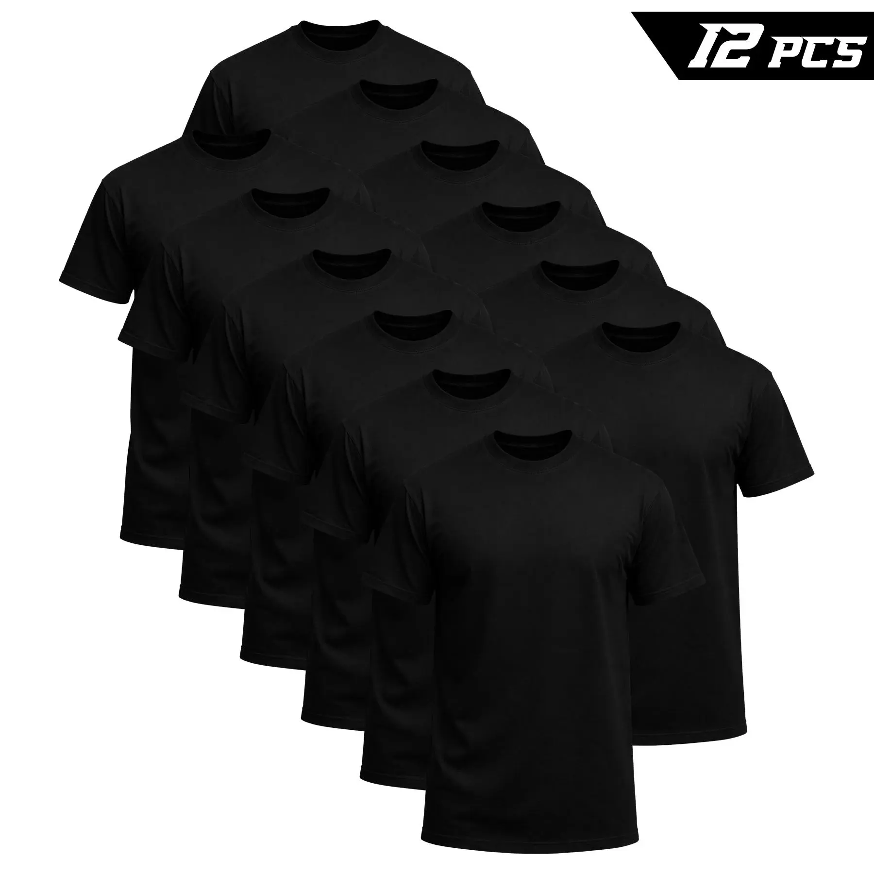 12-Pack $39.99/6-Pack $29.99. Stock up Men's Black Crew Neck T-Shirt,Short Sleeve,Comfort Fit undershirts basic T-shirt Cotton  Basic Tee  Menswear summer  t shirts  t shirt packs for men t-shirt  t shirt for men clothing 12 pack t shirts for men for gym