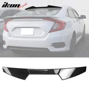 Roof Spoiler for Honda Civic 10th Gen Sedan 2016-2021 V Style Carbon Fiber