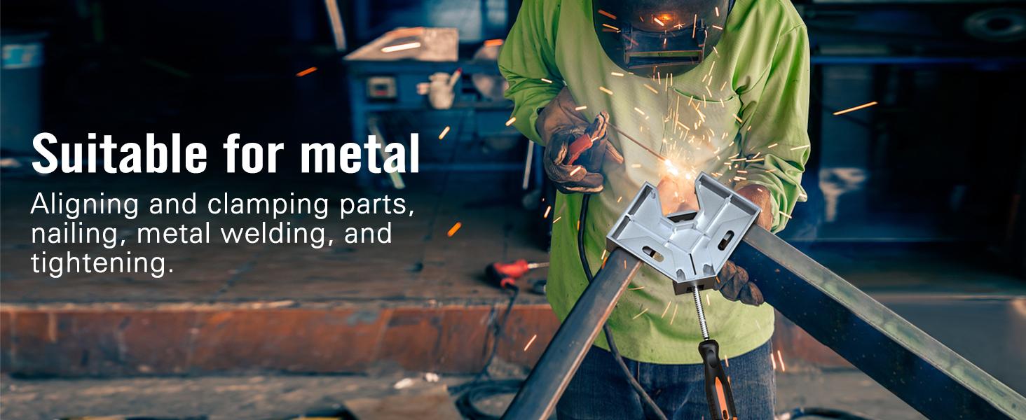 Right Angle Clamp 4 PACK Single Handle 90° Aluminum Alloy Corner Clamp for Woodworking Adjustable Swing Jaw Tools Photo Frame Vise Holder Gifts for Men Dad Right Angle Clamp 4 PACK Single Handle 90° Aluminum Alloy Corner Clamp for Woodworking Adjustable Swing Jaw Tools Photo Frame Vise Holder Gifts for Men Dad