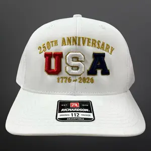 USA 250th Anniversary Hat - Richardson 112 - 3D Puff Embroidery