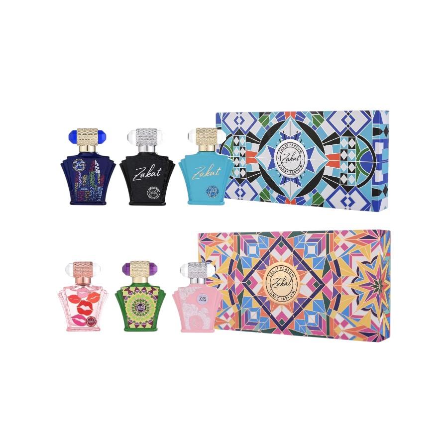 Zakat Parfum | Gift Set | Women's + Men's | Z6 + Z9 + Z7 + Z25 + Z19 + Z40 | Eau De Parfum | Unisex Fragrance | 30 ML | Bergamot - Apple - Coconut - Mandarin - Carmel