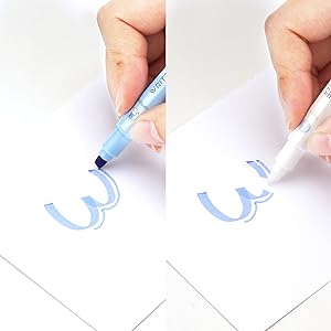 WRITECH Erasable Highlighters Chisel Tip, Smooth Writing No Bleed Double Head Highlighter for Highlighting and Marking, Assorted Colors, 12 Count