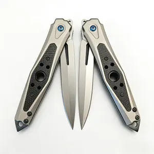 3.54" Compact Folding Pocket Kn,if,e, Stainless Steel Blade & Carbon Fiber Grip EDC Tool for Camping, Fishing, Hiking, Survival, Emergency, travel-friendly design, Slim Knife Multifunctional Tool