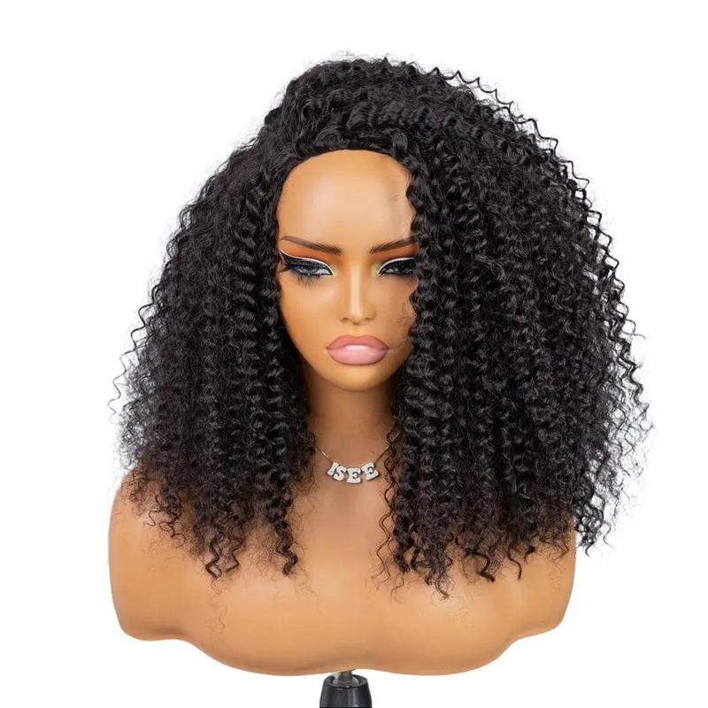 [WEAR GO HALF WIG] ISEE HAIR Invisible Hairline Wear Go Kinky Curly Half Wig InvisiFit Strap Glueless Human Hair Wigs Seamless Flip Over Wig Beginner Friendly Vacation Hair Updo Down StyleComfortable Fit #halfwigtok#TikTokShopHolidayHaul