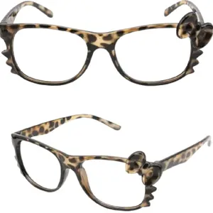 Cheetah Print Kawaii Glasses Y2k Glass Emo Grunge Accessories Cosplay Anime Vintage Leopard Print Sunglasses