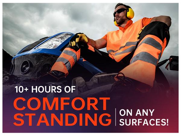 PCSsole Heavy Duty Comfort Cushioning 220+lbs Insoles Men Women- Plantar Fasciitis High Arch Support Inserts with Comfort Cushion Orthotic Pain Relief Insoles for Flat Feet - Arch Pain - Heel Pain -Work Boot Shoe Insole