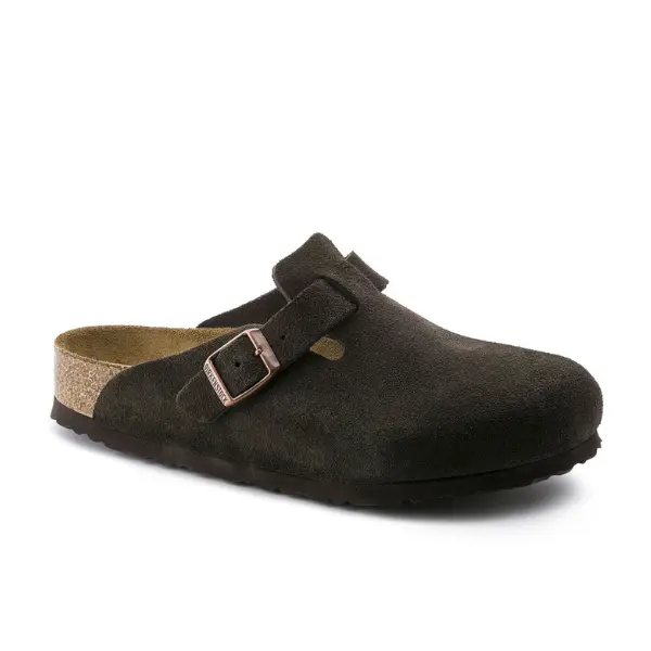 Birkenstock Men's Boston Soft Footbed Mocha Clog