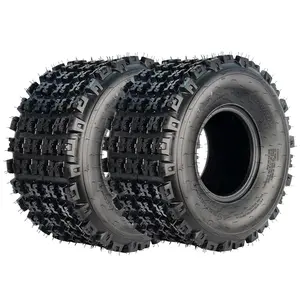 Garvee 22X11-9 ATV and UTV Tires, 6 PR Tubeless Quad Tires for Side By Side, Off-Road, Snow, and Trail Riding - Set of 2 Durable Sport Tires