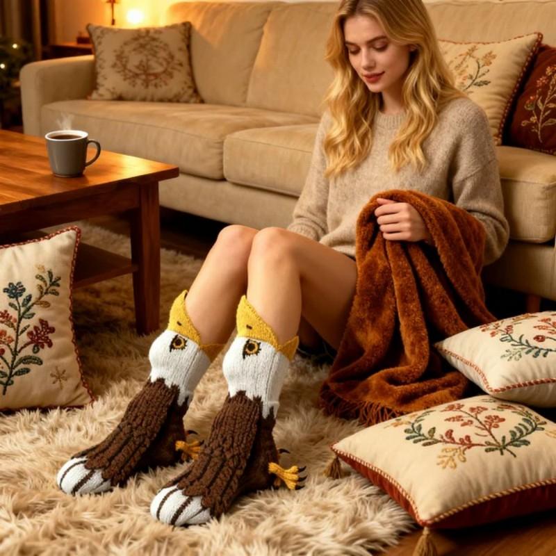 Fun Knit Animal Socks Winter Warm Floor Socks Creative Gift for Friends Unisex Socks Christmas Holiday Gift Womenswear Bridal Ultra Soft Cotton Blend