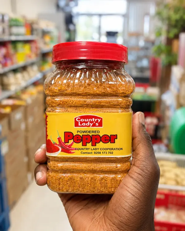 Country Lady Powdered Pepper, Natural Spice for Chicken, Meat to Enhance Flavor