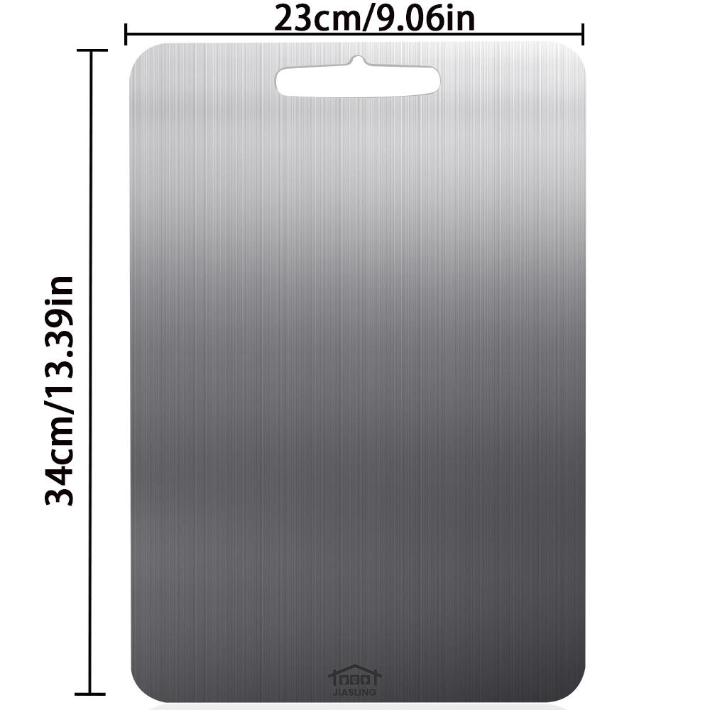 Premium Food Grade Stainless Steel Cutting Board 9x13 Inch Double-Sided, Durable & Easy Clean Kitchen Chopping Board for Meat Fruit Vegetable, Christmas Gift for Mom Kitchen Tool Knives