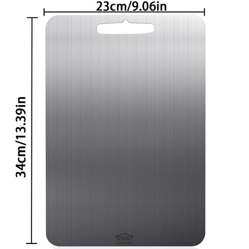 Premium Food Grade Stainless Steel Cutting Board 9x13 Inch Double-Sided, Durable & Easy Clean Kitchen Chopping Board for Meat Fruit Vegetable, Christmas Gift for Mom Kitchen Tool Knives