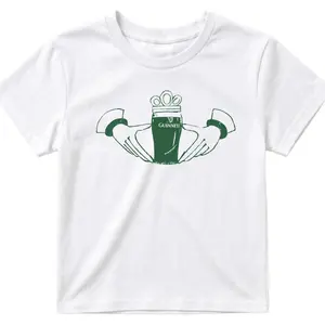 Claddagh Beer Irish Stout Baby Tee – Lucky 4 Leaf Clover Y2K Graphic Tee, St. Patrick’s Day Retro 90s Baby Tee