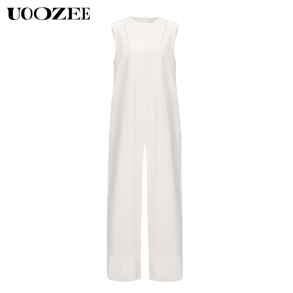 Solid Color Sleeveless Wide Leg Jumpsuit – Basic Style Simple and stylish, highlighting the daily elegance of modern women winter jumpsuit Springtok Womenswear