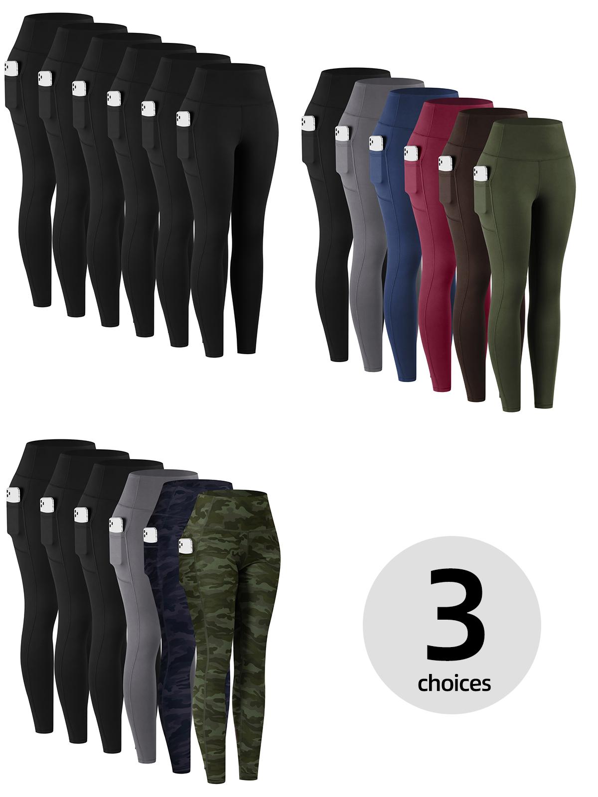 【Local shipping 】CHRLEISURE 6-PACK High Waist Pants With Pockets Running Yoga Leggings for Women Leggings with Pockets 【Local shipping 】CHRLEISURE 6-PACK High Waist Pants With Pockets Running Yoga Leggings for Women Leggings with Pockets