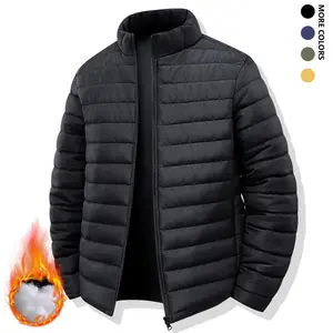 Men's warm full zipper winter jacket with full zipper closure, heavy-duty cold weather outdoor sportswear, Fr， Stand collar, men's daily winter clothing winter coat, men's extreme cold winter jacket, winter coat, winter jacket men, men's winter clothing