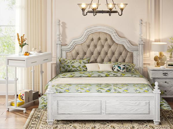 Tribesigns Small Mobile Rolling Standing Desk - Overbed Table, Teacher Podium with Wheels, Adjustable Work Table, Rolling Desk Laptop Computer Cart for Home, Office, Classroom, Space-Saving  Adjustable Tables & Desks