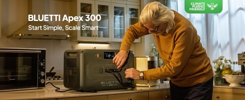 BLUETTI Apex 300 Solar Generator & B300K with Hub D1, 2764.8Wh LFP Battery Backup Power Station with 6 3840W AC Outlets, RV-Optimized DC Ports (50A Anderson), Ideal for Camping and RV Life