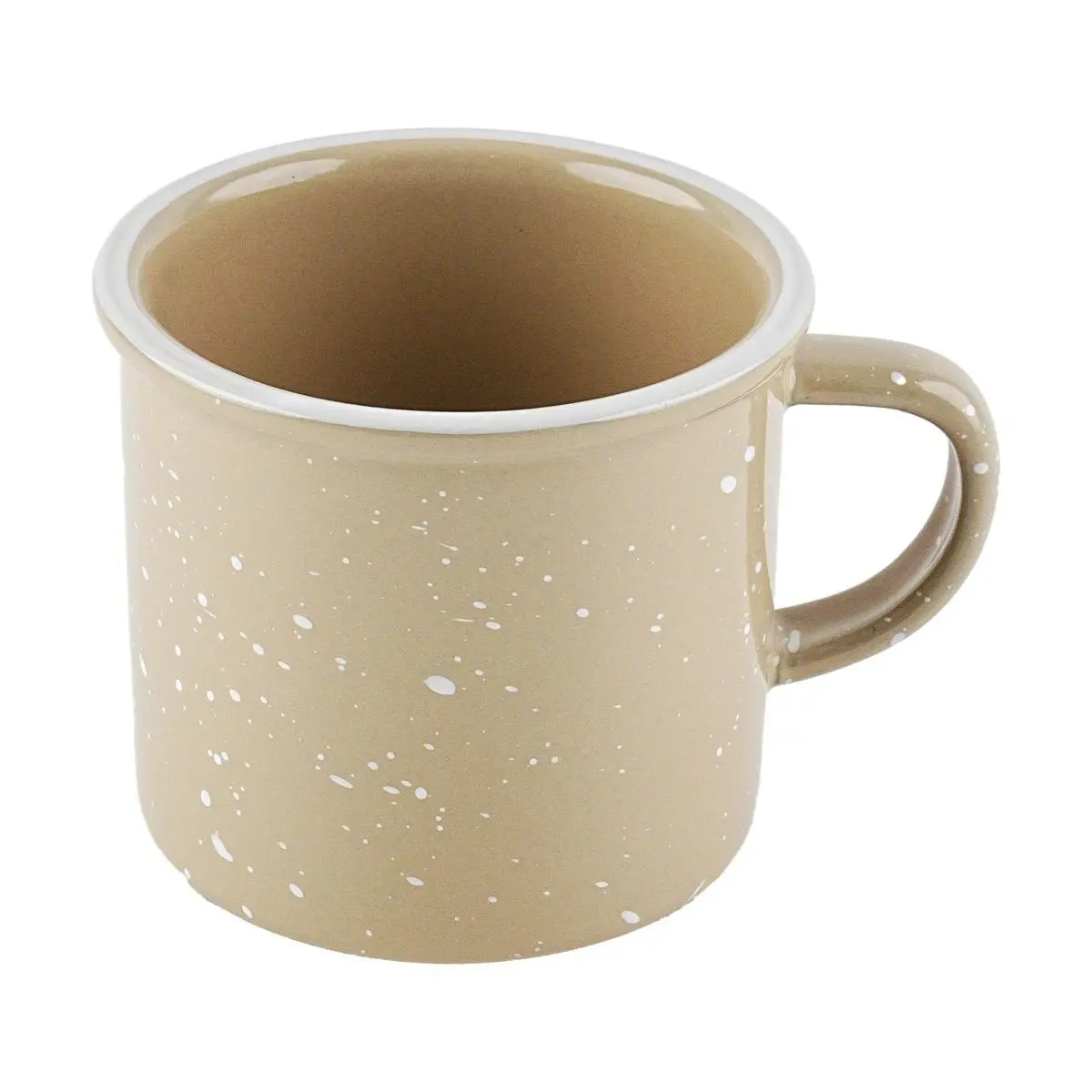 SSUEIM Korean Retro Ceramic Mug - Vintage Beige Sand Color, 320ml, 90x80mm, Aesthetic Coffee Cup for Home & Office