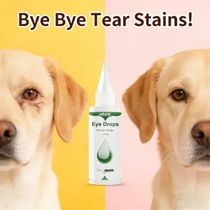 Pet Eye Drops for Dogs & Cats - Stop Eye Inflammation & Tear Stains | Gentle Neutral pH, No Irritation Formula | Safe Daily Eye Care, 60ml