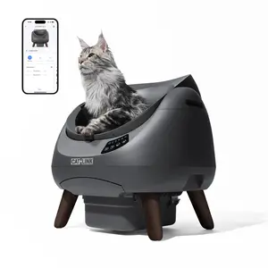 CATLINK Automatic Cat Litter Box Open-X | Beginner-Friendly & Ultra-Quiet, 12L Large Waste Bin, App Control with Weekly Health Reports, Triple-Layer Anti-Pinch Safety Protection, Fits All Clumping Litter