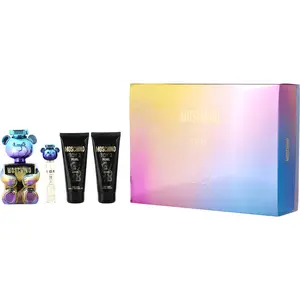 Moschino Toy 2 Pearl Set-Eau De Parfum Spray 3.4 Oz & Body Lotion 3.4 Oz & Shower Gel 3.4 Oz & Eau De Parfum Spray 0.34 Oz Mini For Unisex