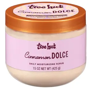 Cinnamon Dolce Daily Moisturizing Scrub, Whipped Foamy Exfoliating Body Scrub, Hydrating & Moisturizing Formula for Soft, Radiant Skin, 15 oz