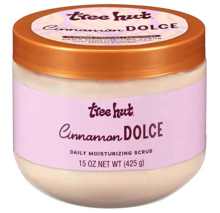 Cinnamon Dolce Daily Moisturizing Scrub, Whipped Foamy Exfoliating Body Scrub, Hydrating & Moisturizing Formula for Soft, Radiant Skin, 15 oz
