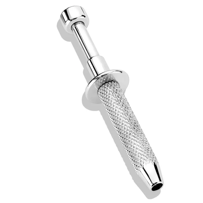 Push-In Style Quad Prong Bead and Ball Holder Piercing Tool - Stainless Steel