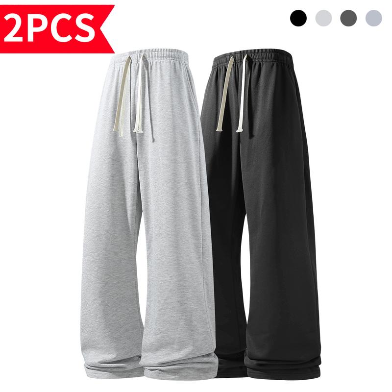 Men’s Wide Leg Sweatpants Value Pack - Baggy Relaxed Fit Joggers - Comfortable Fleece Casual Pants for Gym and Streetwear - Essential Daily Wear