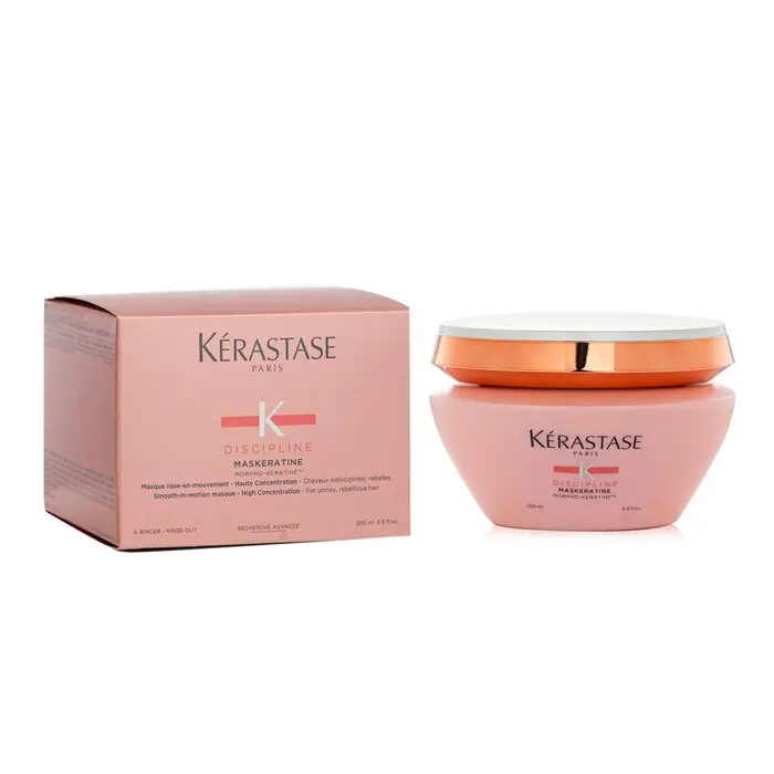 Kerastase Discipline Maskeratine Smooth-in-Motion Hair Mask - High Concentration Haircare, Smoothing Anti-Frizz Treatment for Unruly Hair (200ml/6.8oz), Anti Frizz Hair Masks