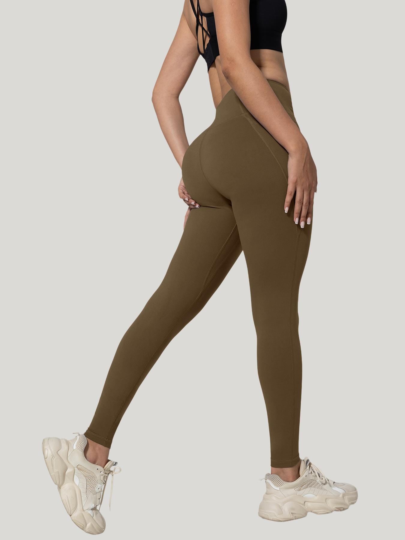 6 Pack High Waisted Leggings For Women Ultra Soft Stretch Slim Yoga Leggings With Pockets in Assorted Colors