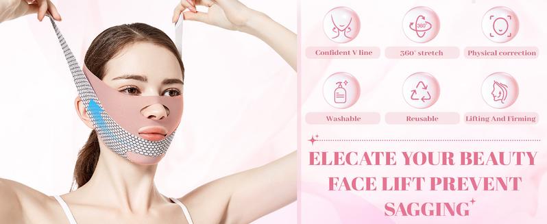Jawline Shaper, Neck Firming Strap Facial Shaping Tool, Face Slimming & Jaw Exercise Tool, Skin Care Tools, Beauty Accessories